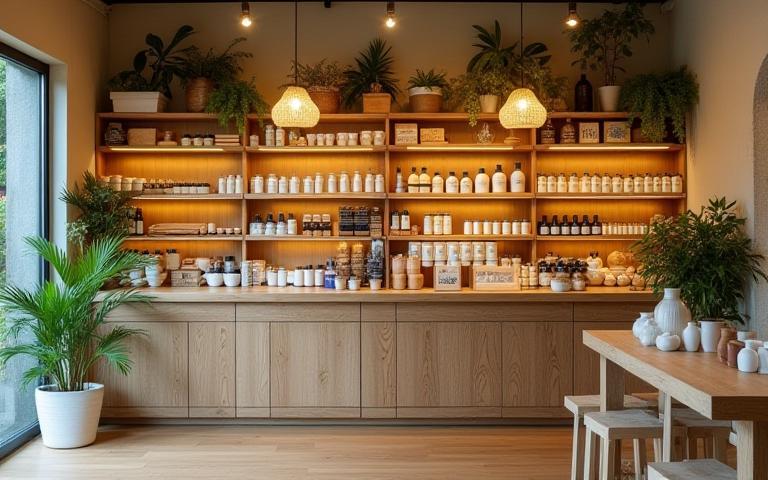 Interior view of the Prakriti Handmade store in Chennai